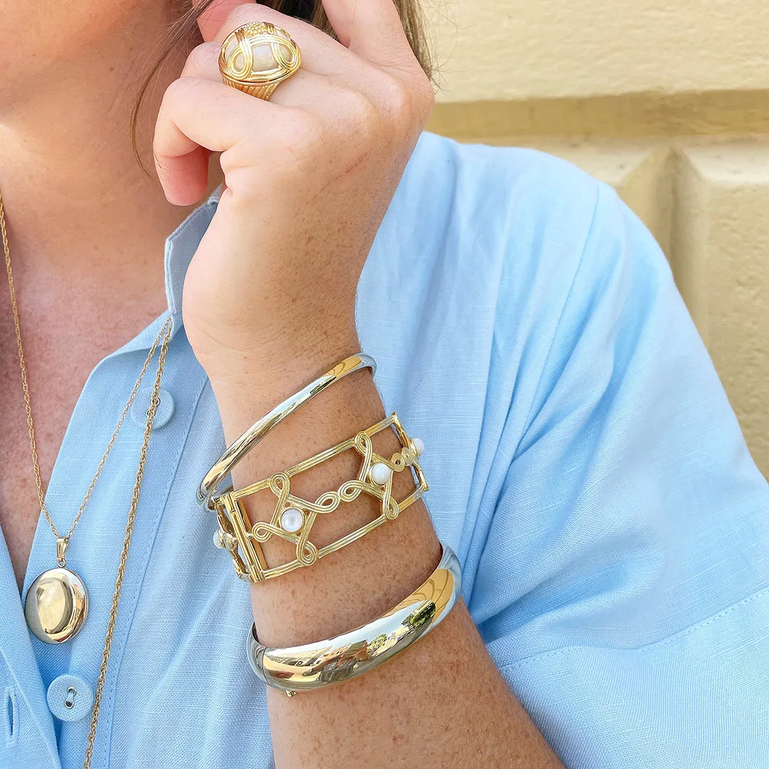 14K Gold-Filled Plain 12mm Bangle