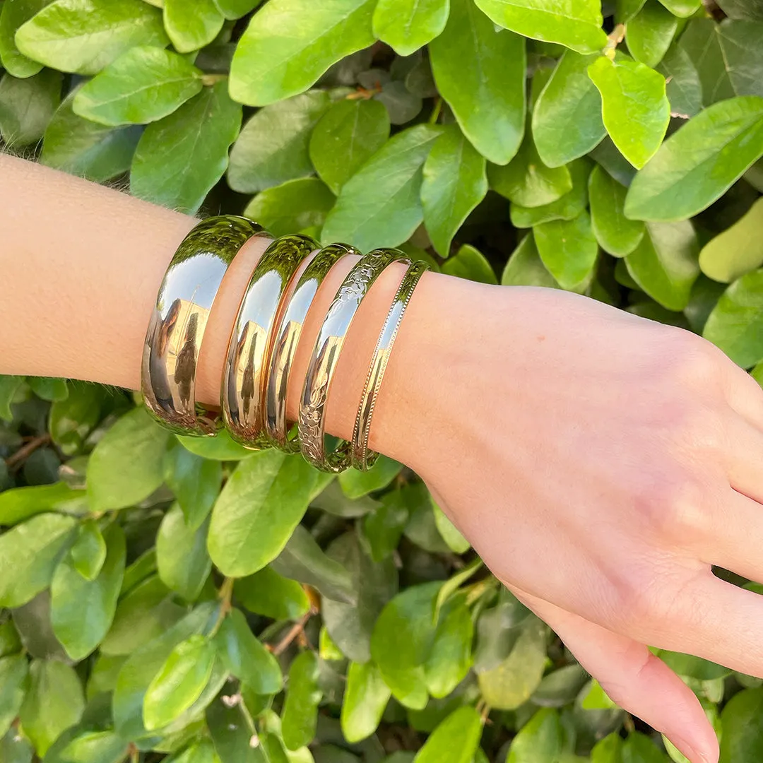 14K Gold-Filled Plain 12mm Bangle