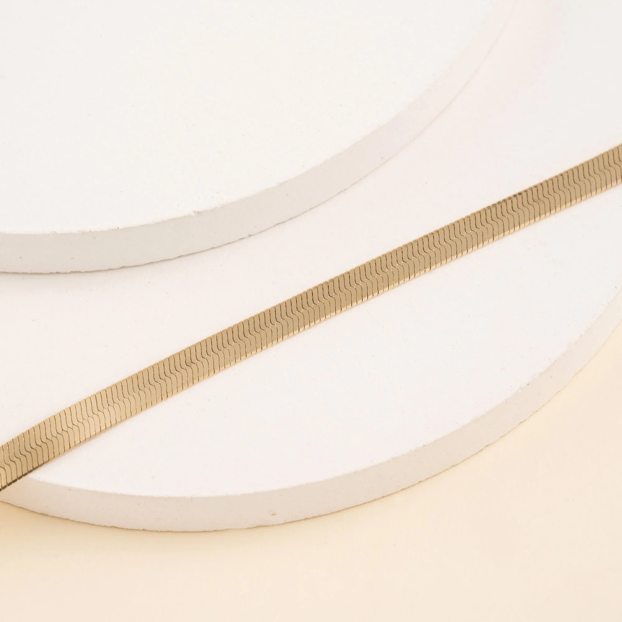 14k Gold Herringbone Bracelet, Henrietta SARAHELISE