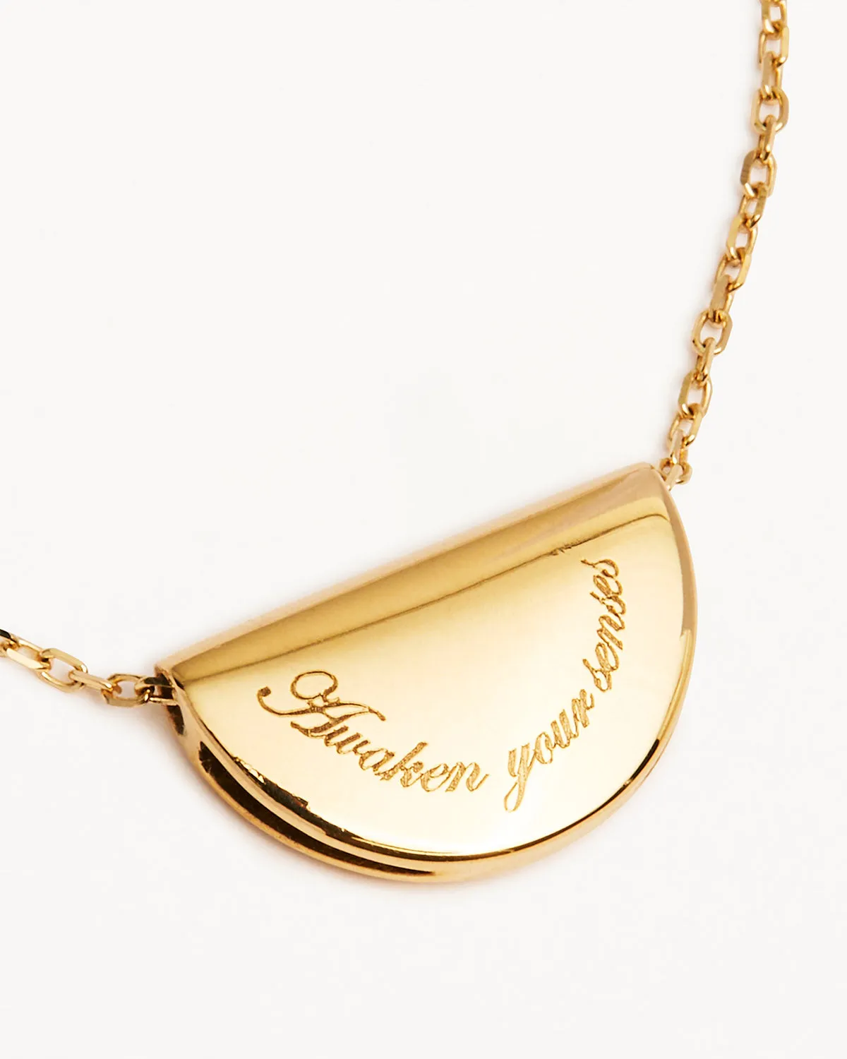 14k Solid Gold Lotus Birthstone Diamond Necklace - February - Amethyst Bycharlotte