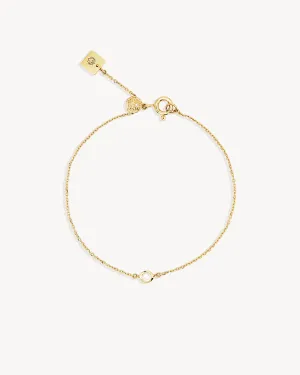 14k Solid Gold Water Drop Diamond Bracelet Bycharlotte