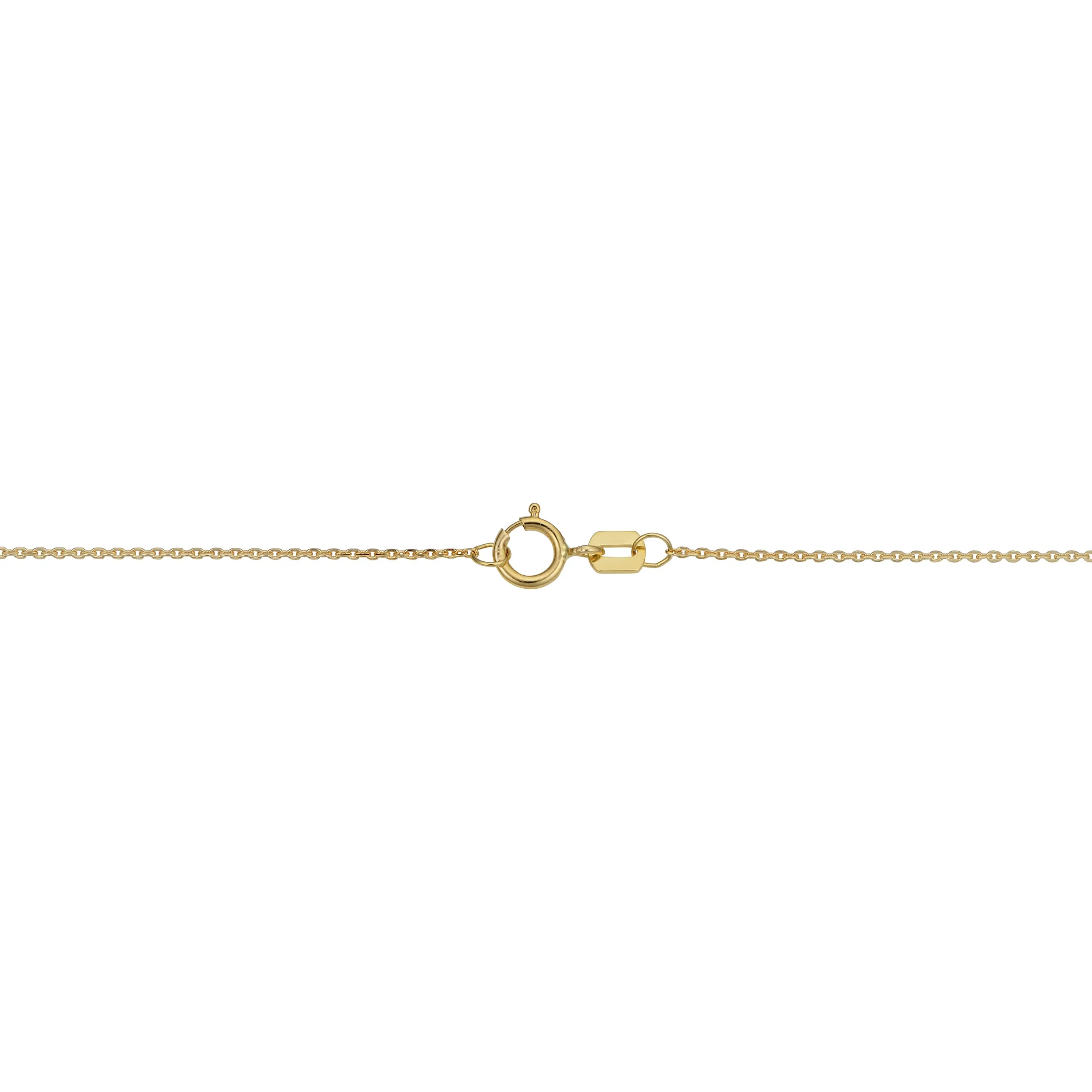 14k Yellow Gold 7.9mm Clover Flower Bracelet (7.5 inch)