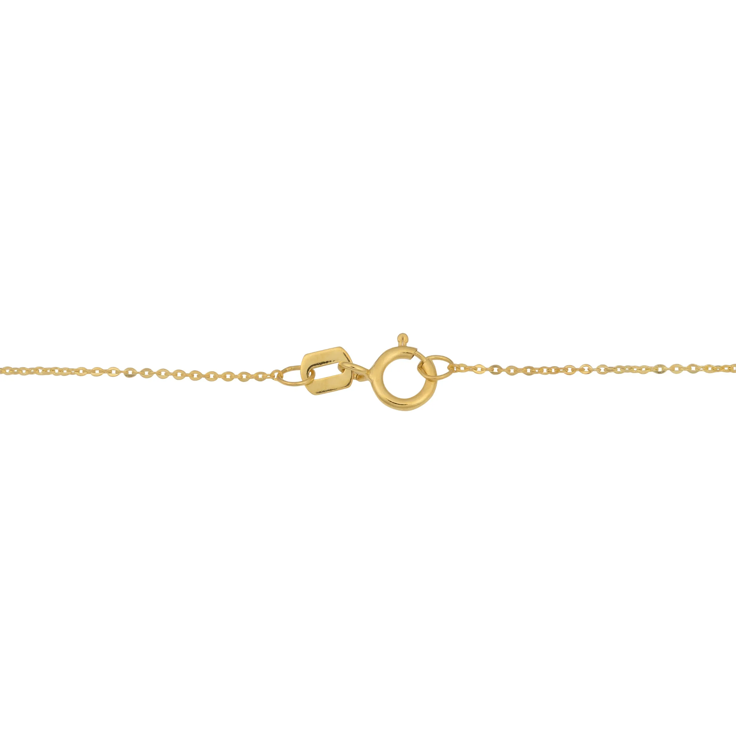 14k Yellow Gold Heart Necklace (18 inch)