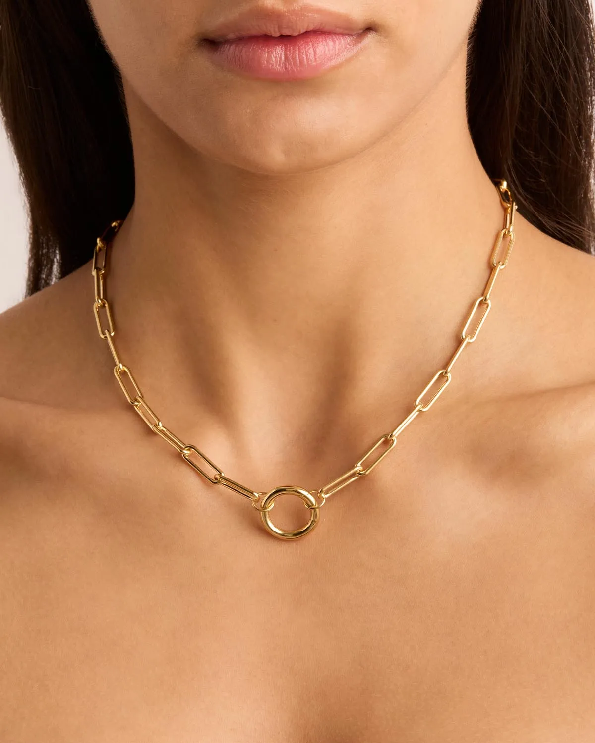 18k Gold Vermeil 18" With Love Annex Link Necklace Bycharlotte