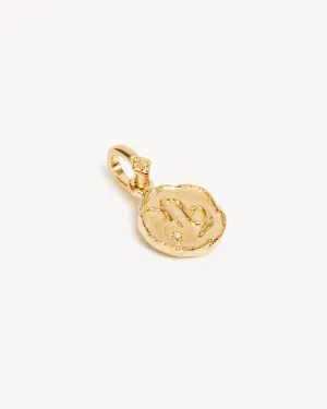 18k Gold Vermeil Cosmic Love Zodiac Annex Link Pendant - Capricorn Bycharlotte