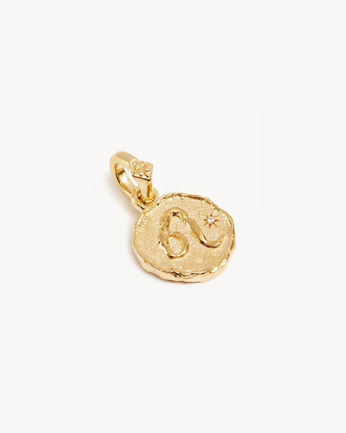 18k Gold Vermeil Cosmic Love Zodiac Annex Link Pendant - Leo Bycharlotte