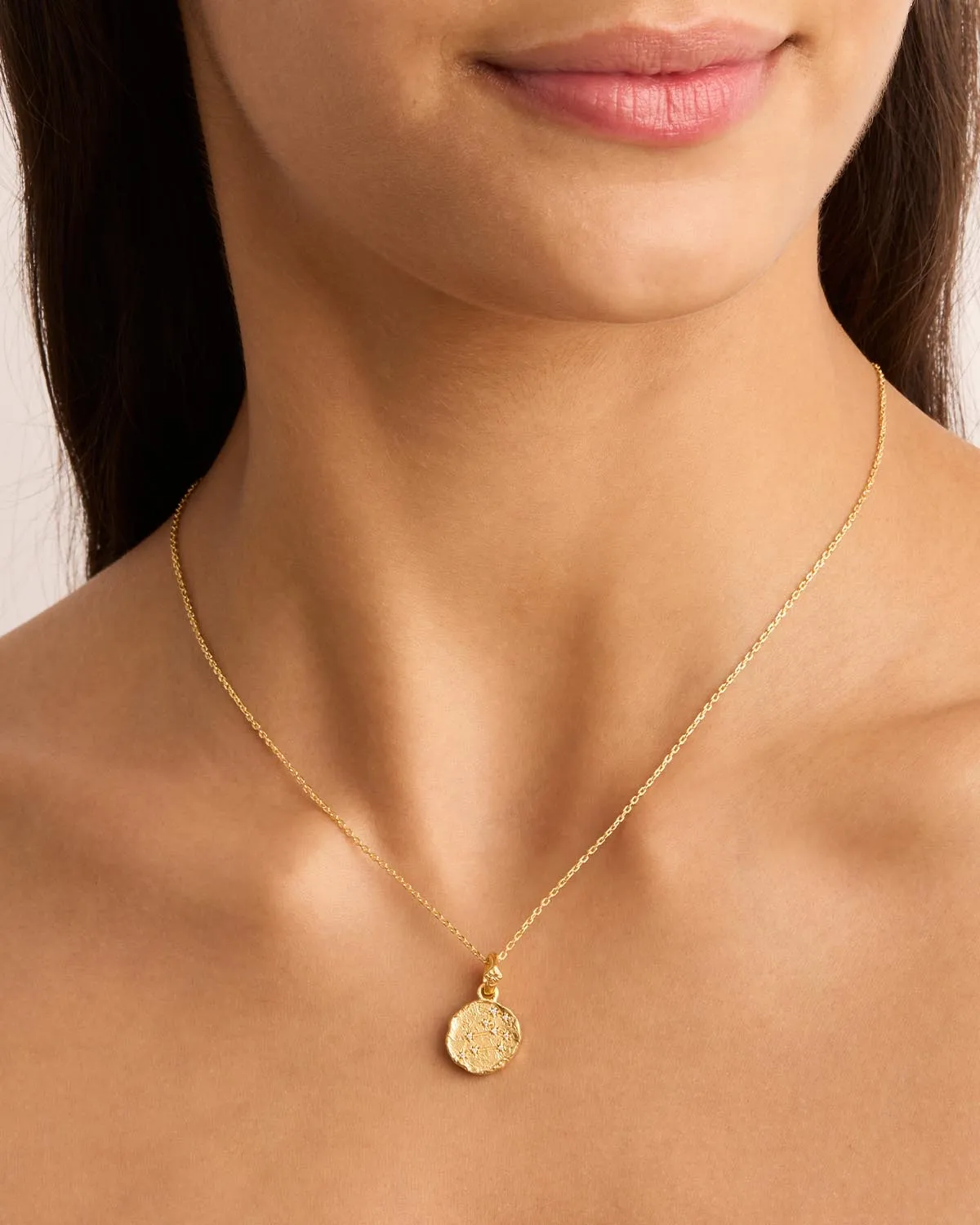 18k Gold Vermeil Cosmic Love Zodiac Annex Link Pendant - Leo Bycharlotte