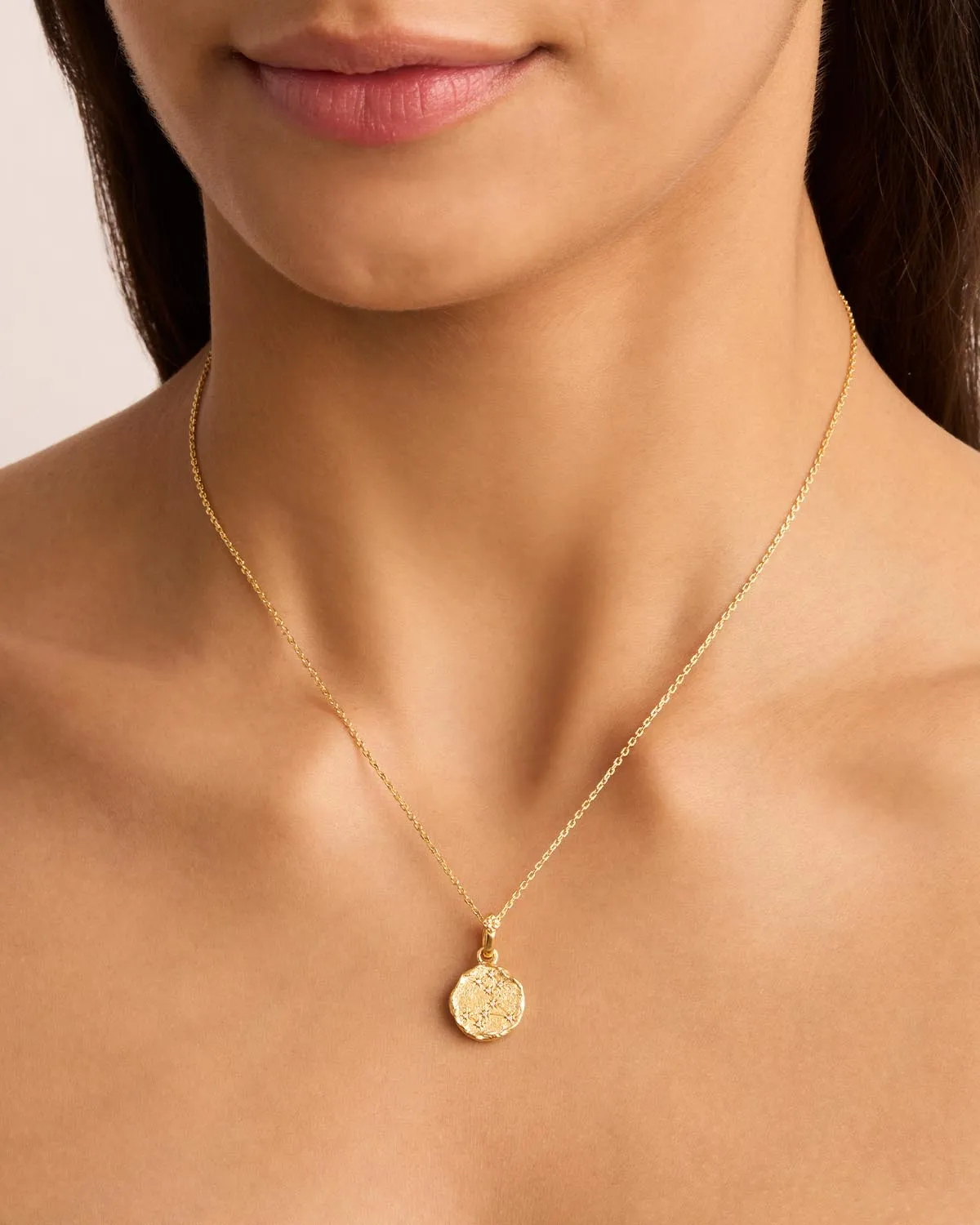 18k Gold Vermeil Cosmic Love Zodiac Annex Link Pendant - Pisces Bycharlotte