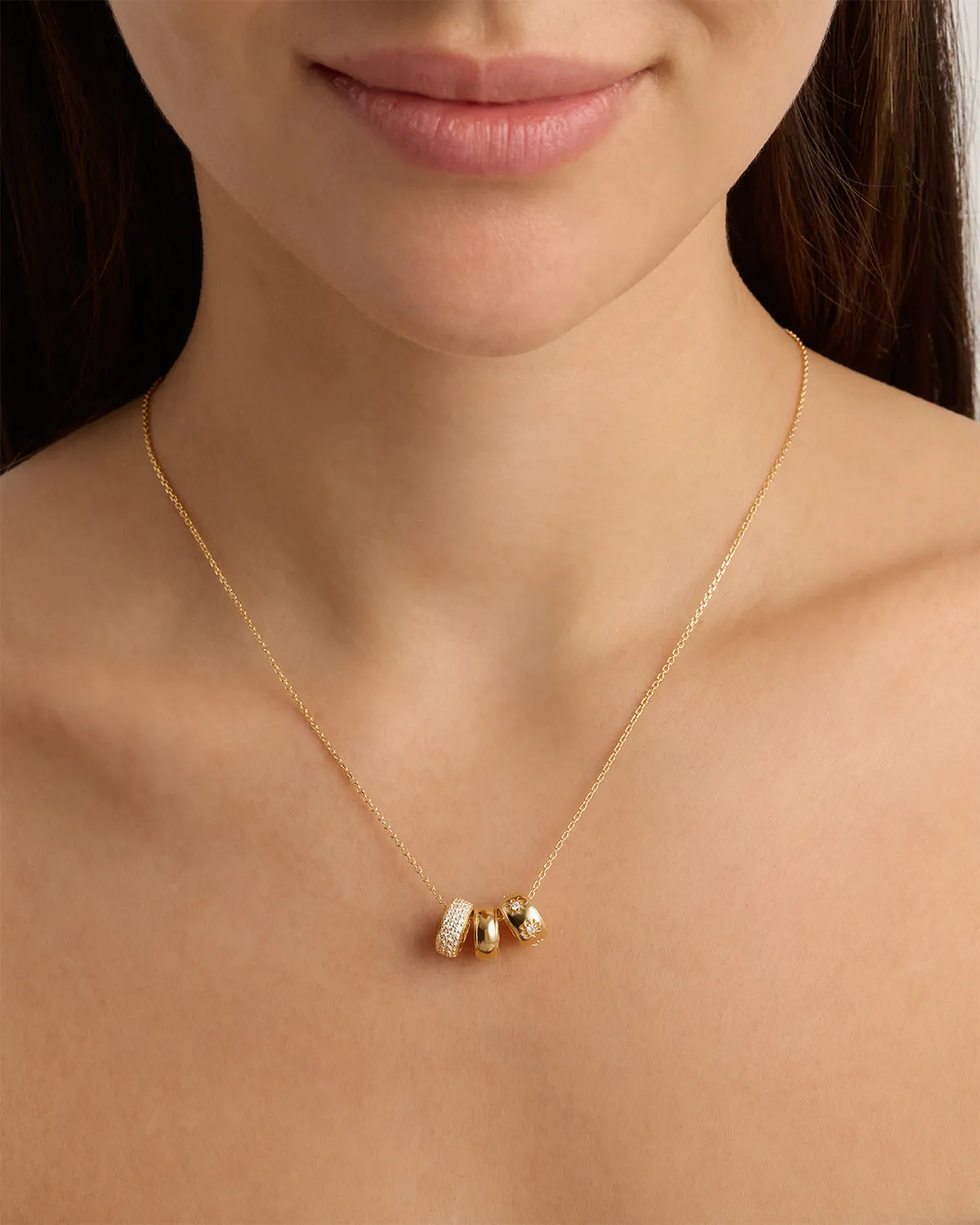 18k Gold Vermeil Live in Light Petal Charm Bycharlotte
