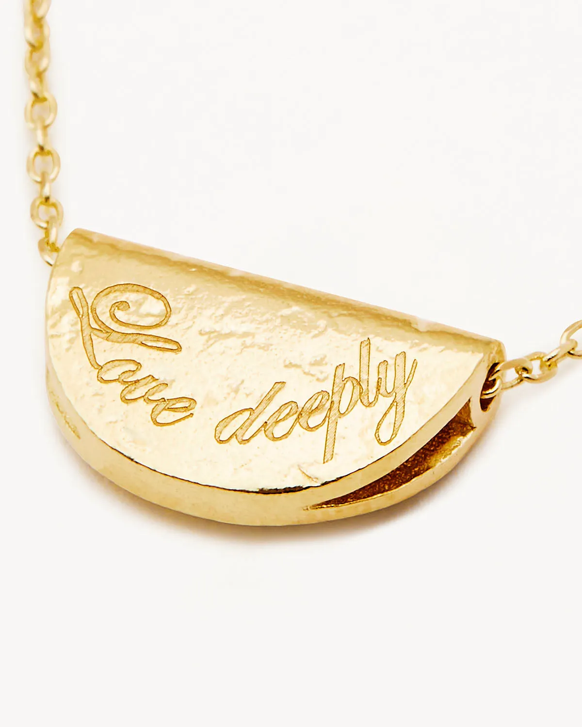 18k Gold Vermeil Lotus Birthstone Necklace - June - Moonstone Bycharlotte