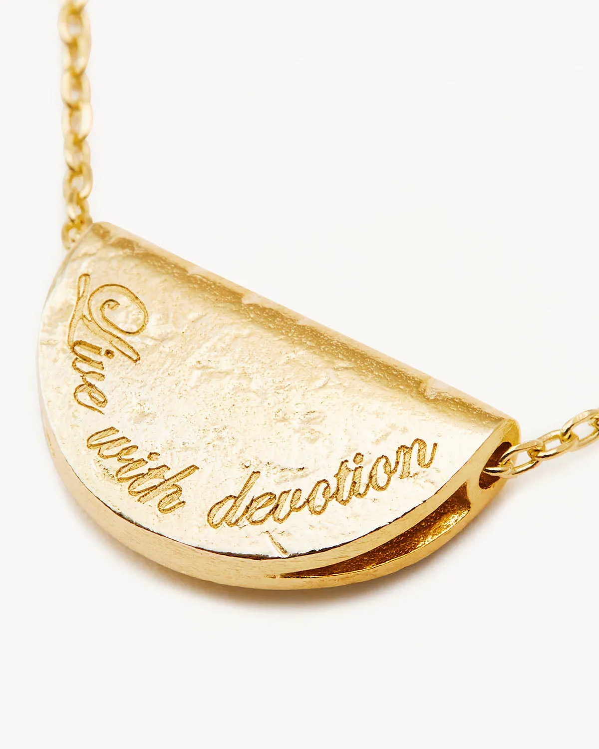 18k Gold Vermeil Lotus Birthstone Necklace - September - Sapphire Bycharlotte