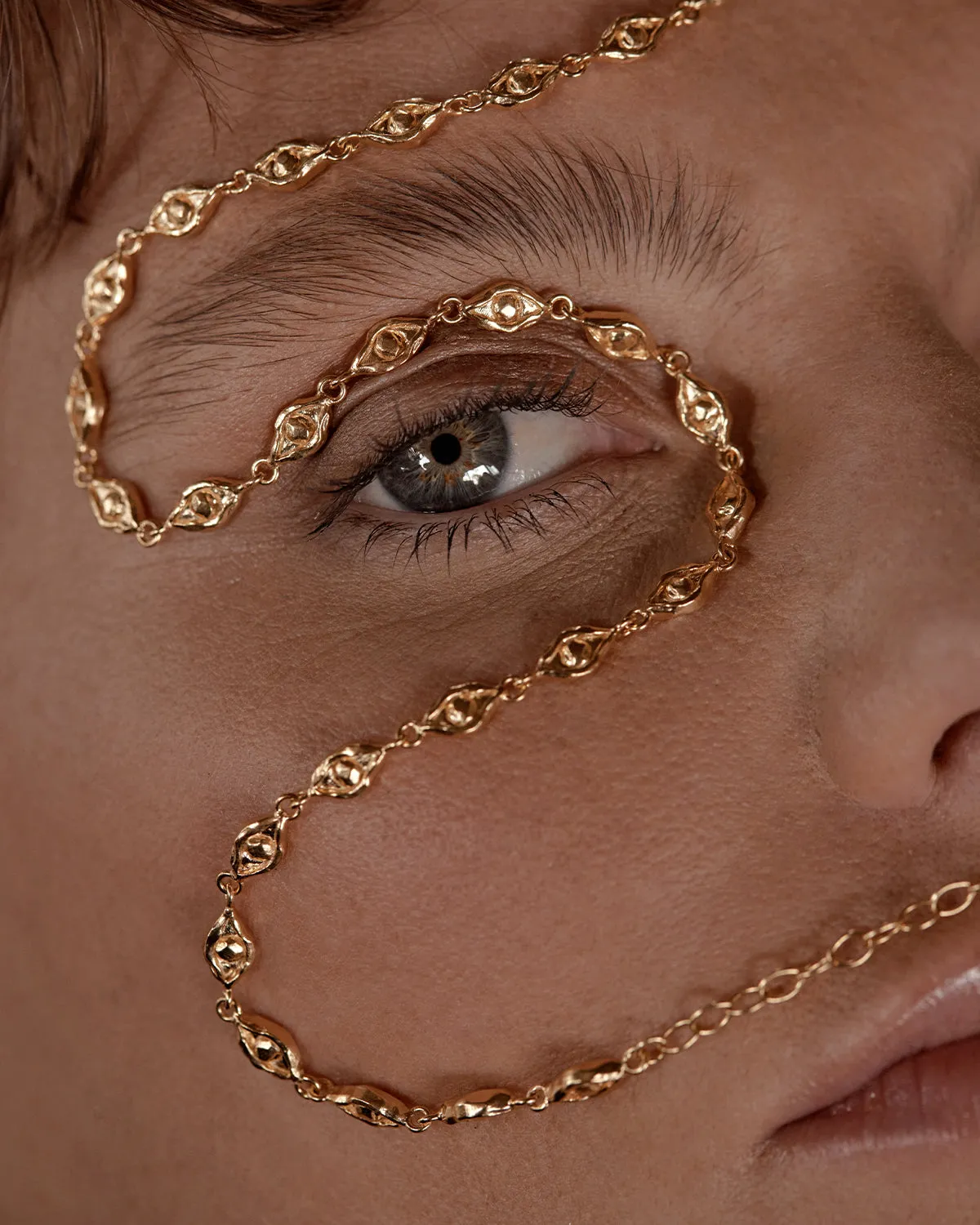 18k Gold Vermeil Lucky Eyes Choker Bycharlotte