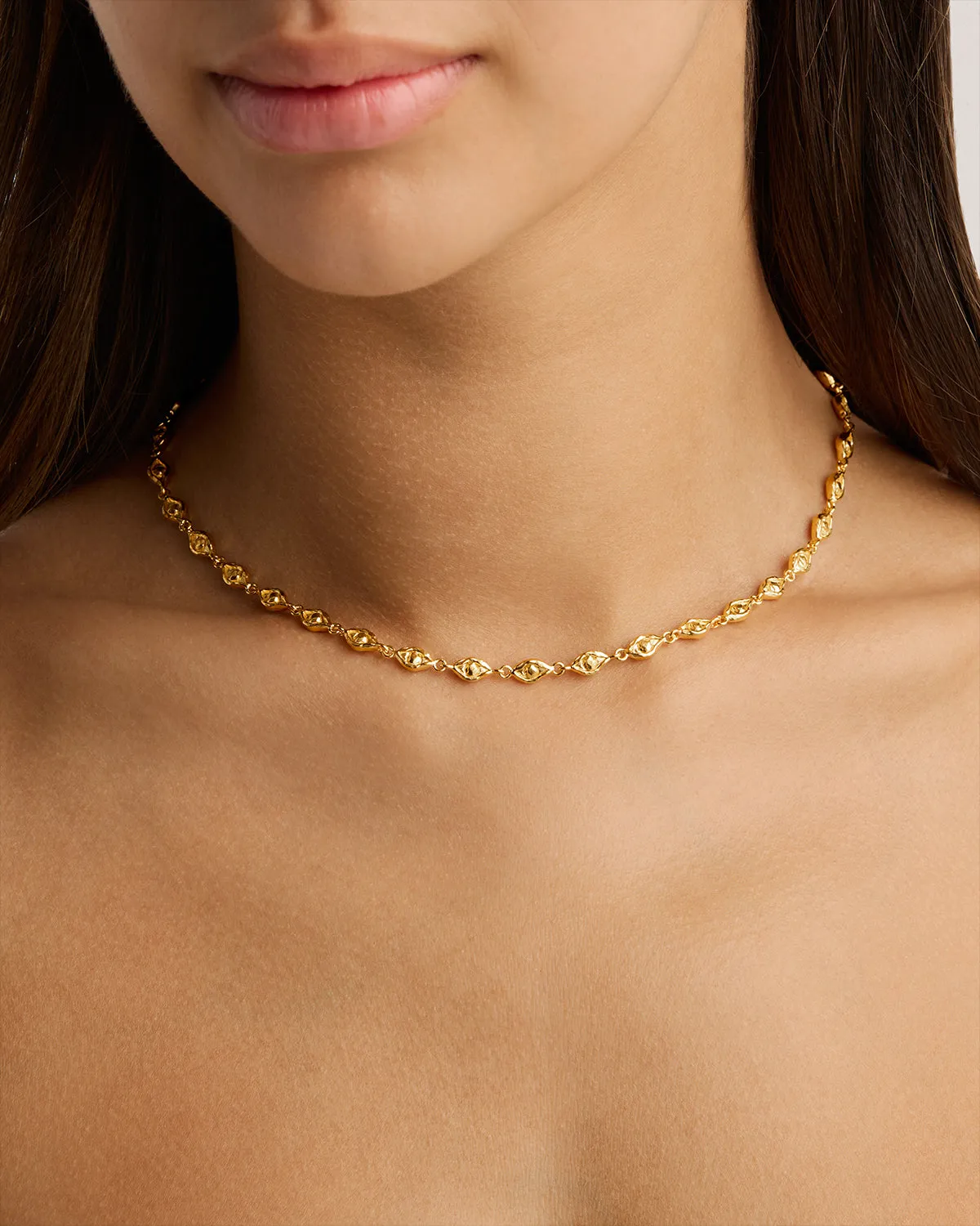 18k Gold Vermeil Lucky Eyes Choker Bycharlotte