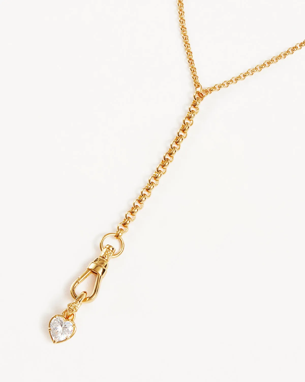 18k Gold Vermeil Radiant Heart Annex Link Pendant Bycharlotte