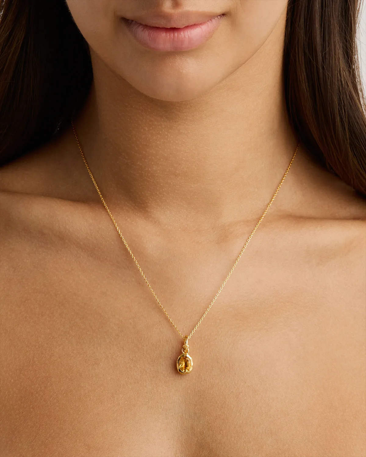 18k Gold Vermeil Sacred Jewel Pendant - Sun Bycharlotte