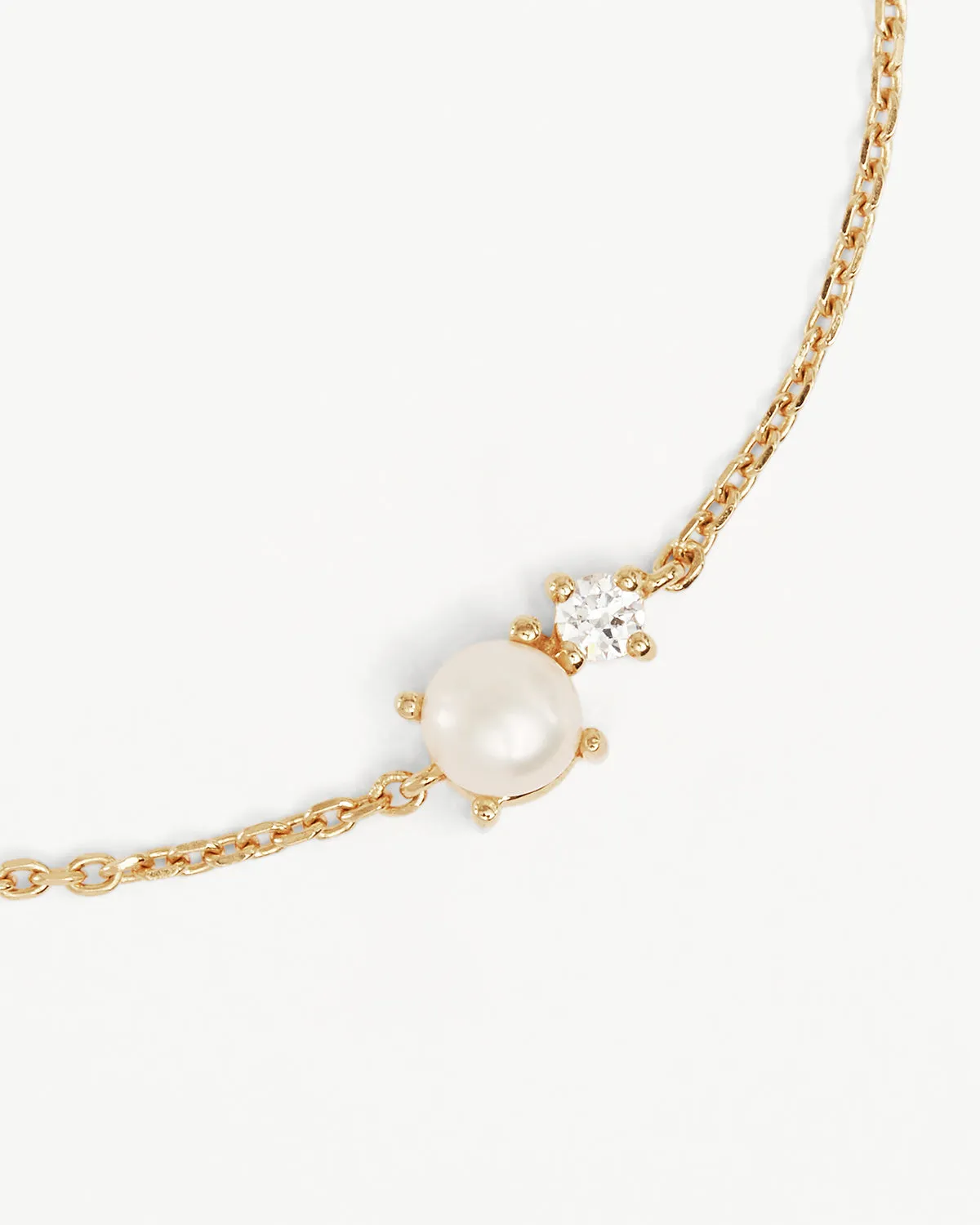 18k Gold Vermeil Serenely Yours Pearl Bracelet Bycharlotte