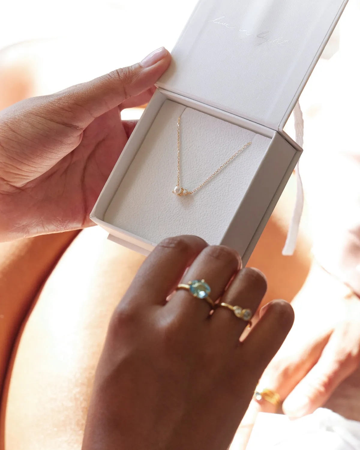 18k Gold Vermeil Serenely Yours Pearl Necklace Bycharlotte