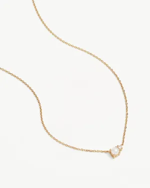 18k Gold Vermeil Serenely Yours Pearl Necklace Bycharlotte