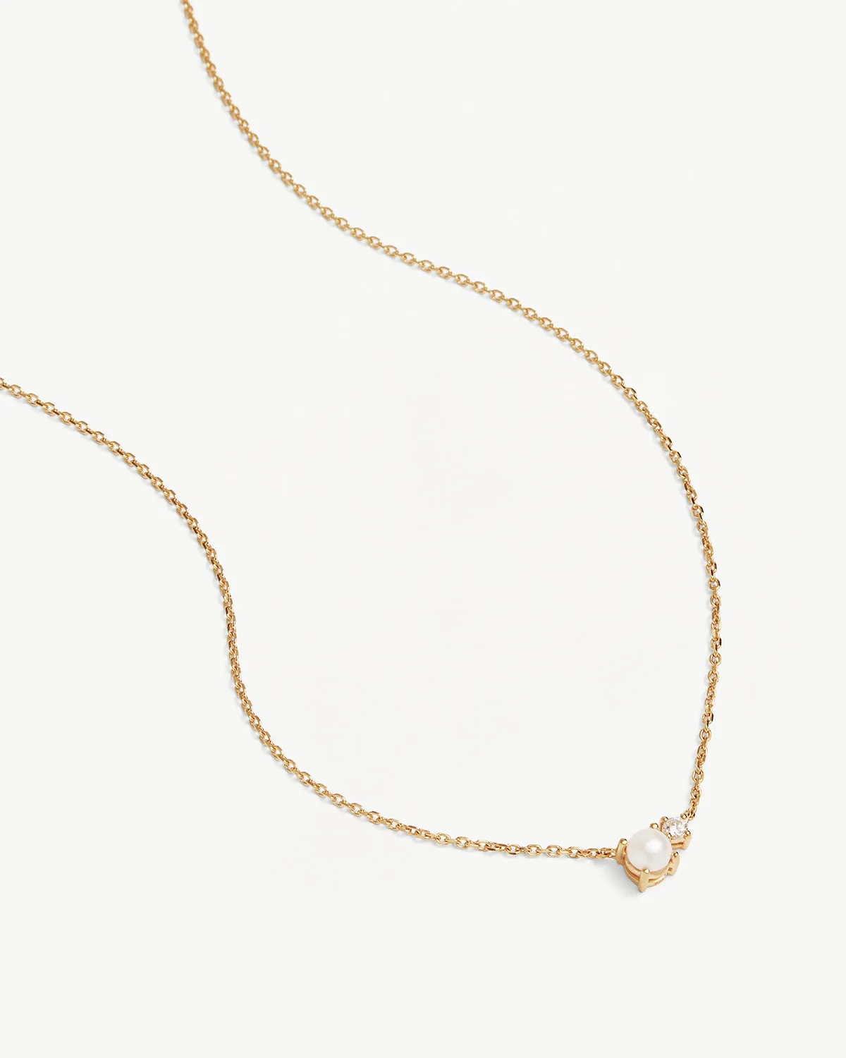 18k Gold Vermeil Serenely Yours Pearl Necklace Bycharlotte
