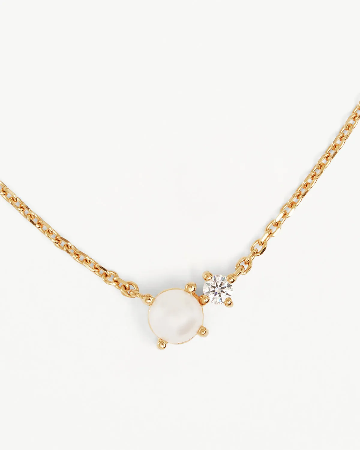 18k Gold Vermeil Serenely Yours Pearl Necklace Bycharlotte