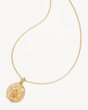 18k Gold Vermeil She is Zodiac Necklace - Libra Bycharlotte