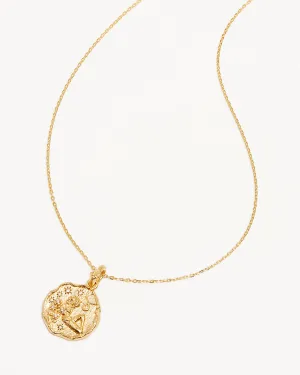 18k Gold Vermeil She is Zodiac Necklace - Taurus Bycharlotte