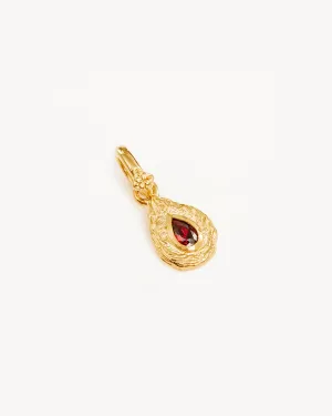 18k Gold Vermeil With Love Birthstone Annex Link Pendant - January Bycharlotte