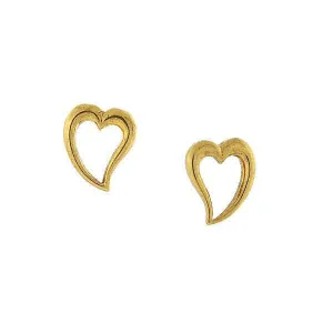 1928 Jewelry Open Heart Stud Earrings 1928 Jewelry