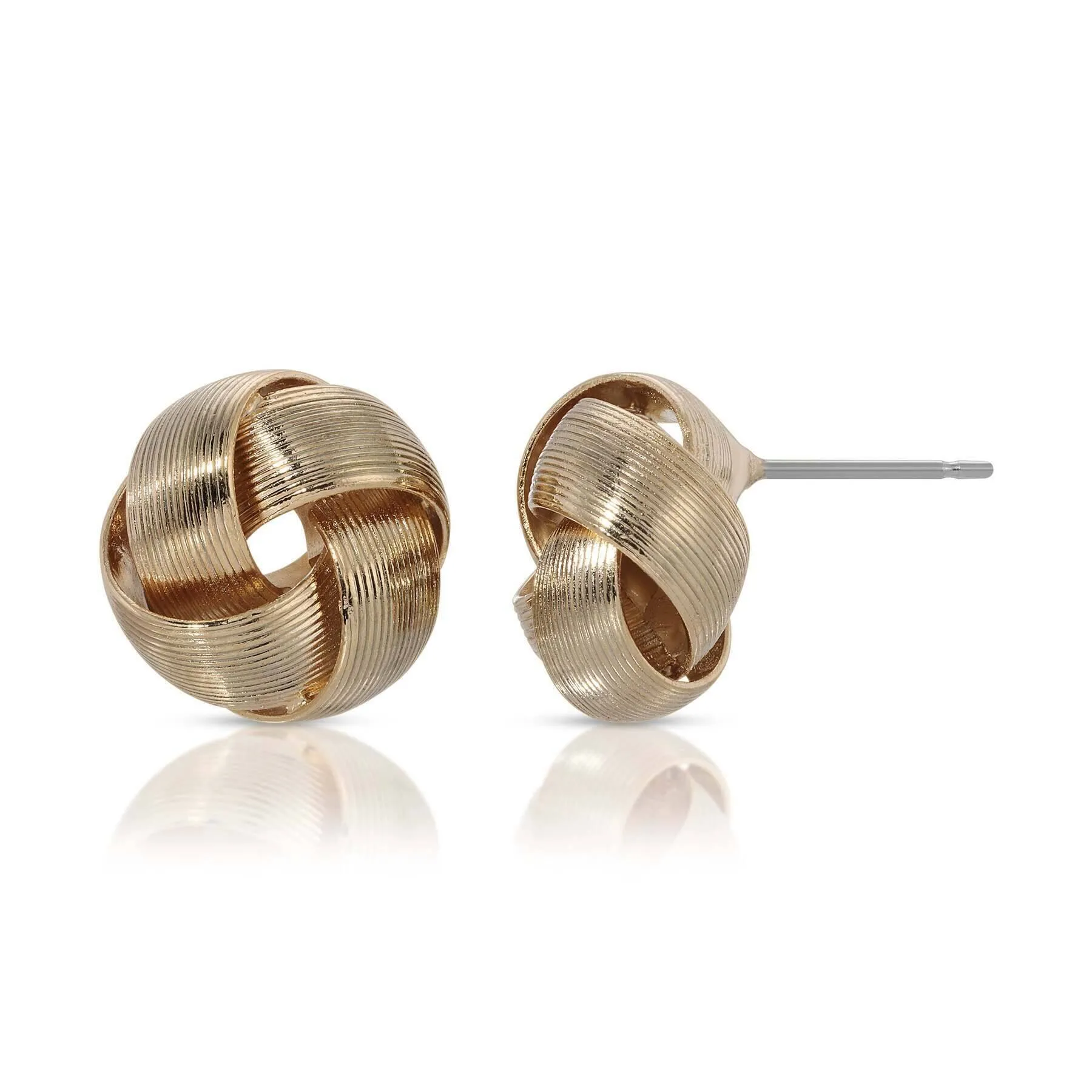 1928 Jewelry Round Love Knot Stud Earrings 1928 Jewelry
