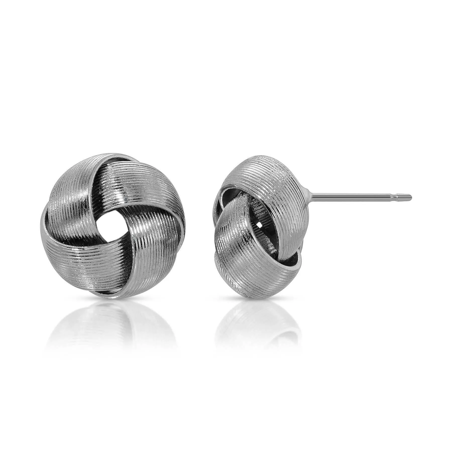1928 Jewelry Round Love Knot Stud Earrings 1928 Jewelry