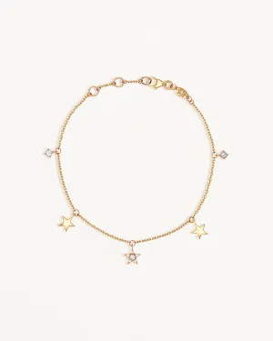 9k Solid Gold Stargazer Lab-Grown Diamond Bracelet Bycharlotte