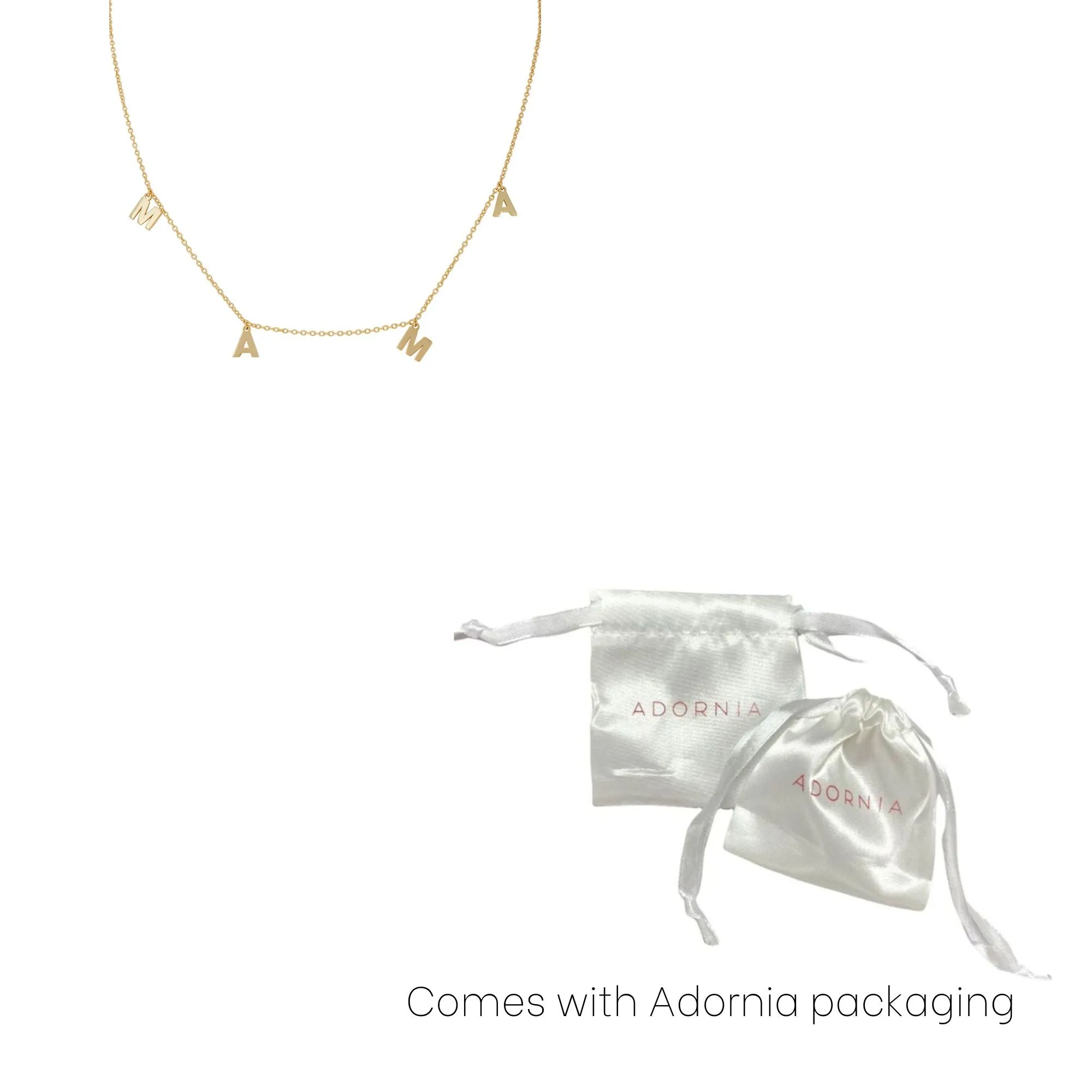 Adornia Mama Neckalce gold