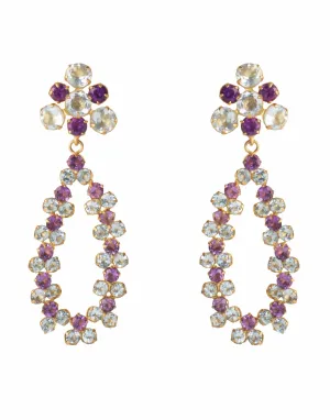 Amethyst & Quartz Earrings