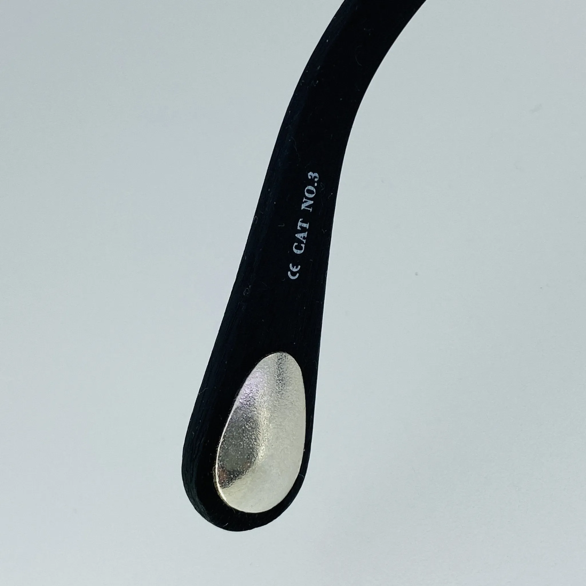 Ann Demeulemeester Men's Sunglasses Flat Top Black and Grey Mirror AD1C8SUN