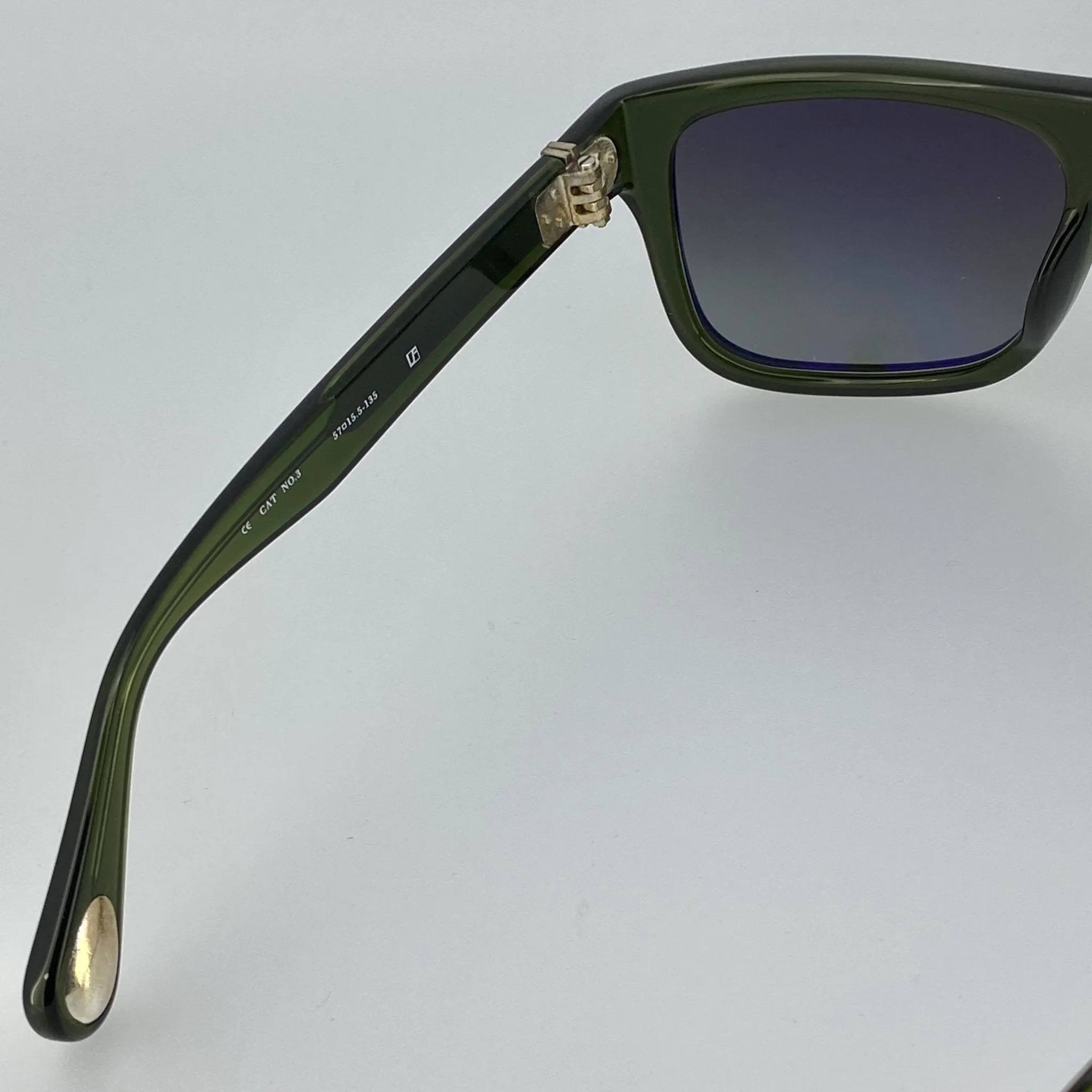 Ann Demeulemeester Men's Sunglasses Flat Top Green AD2C7SUN