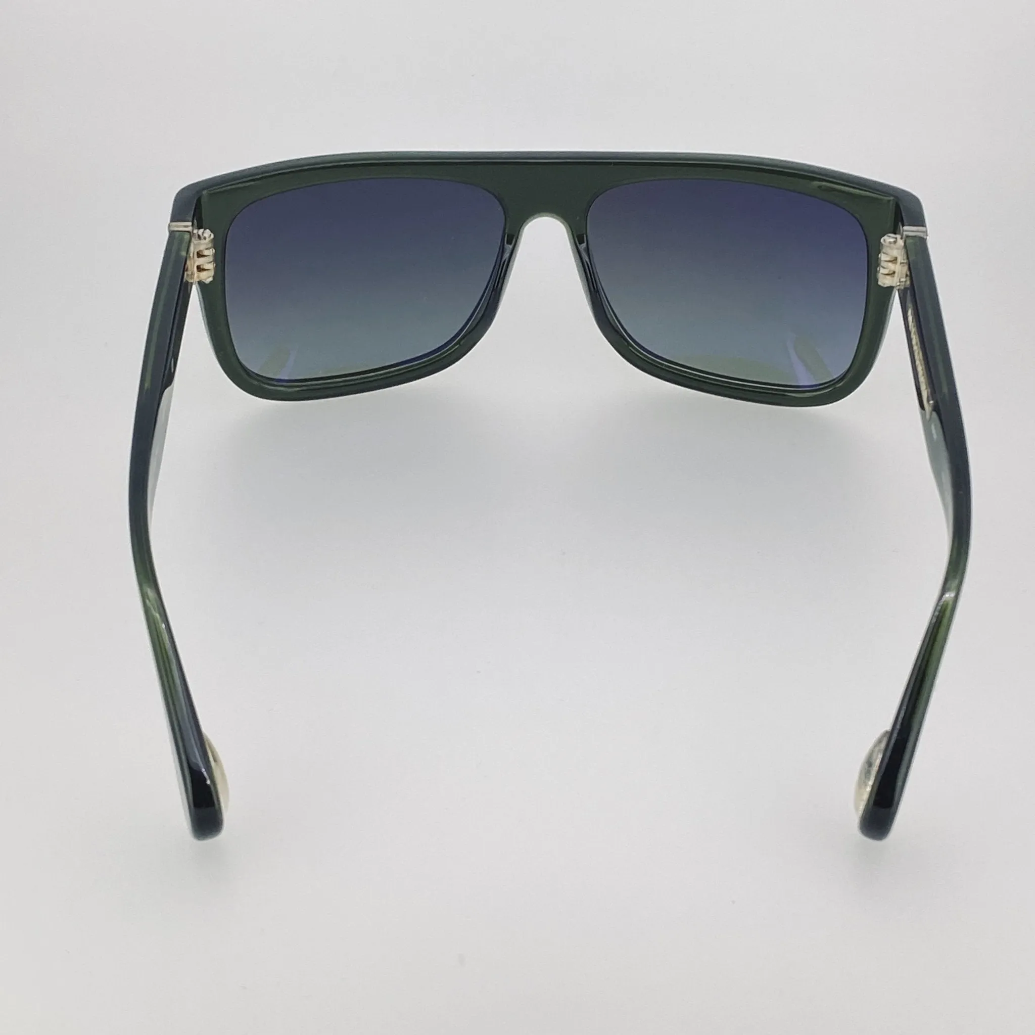 Ann Demeulemeester Men's Sunglasses Flat Top Green AD2C7SUN