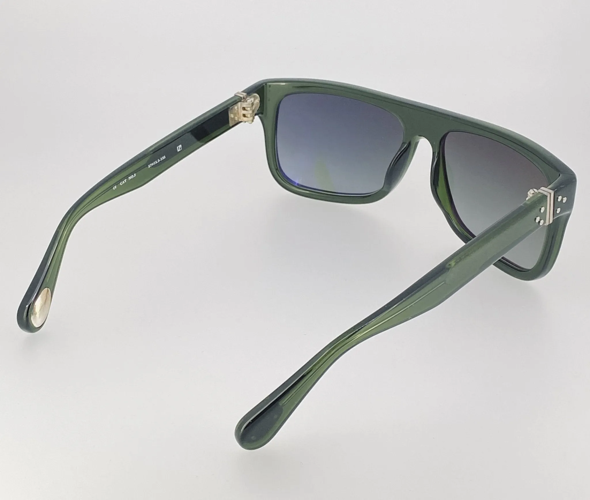 Ann Demeulemeester Men's Sunglasses Flat Top Green AD2C7SUN