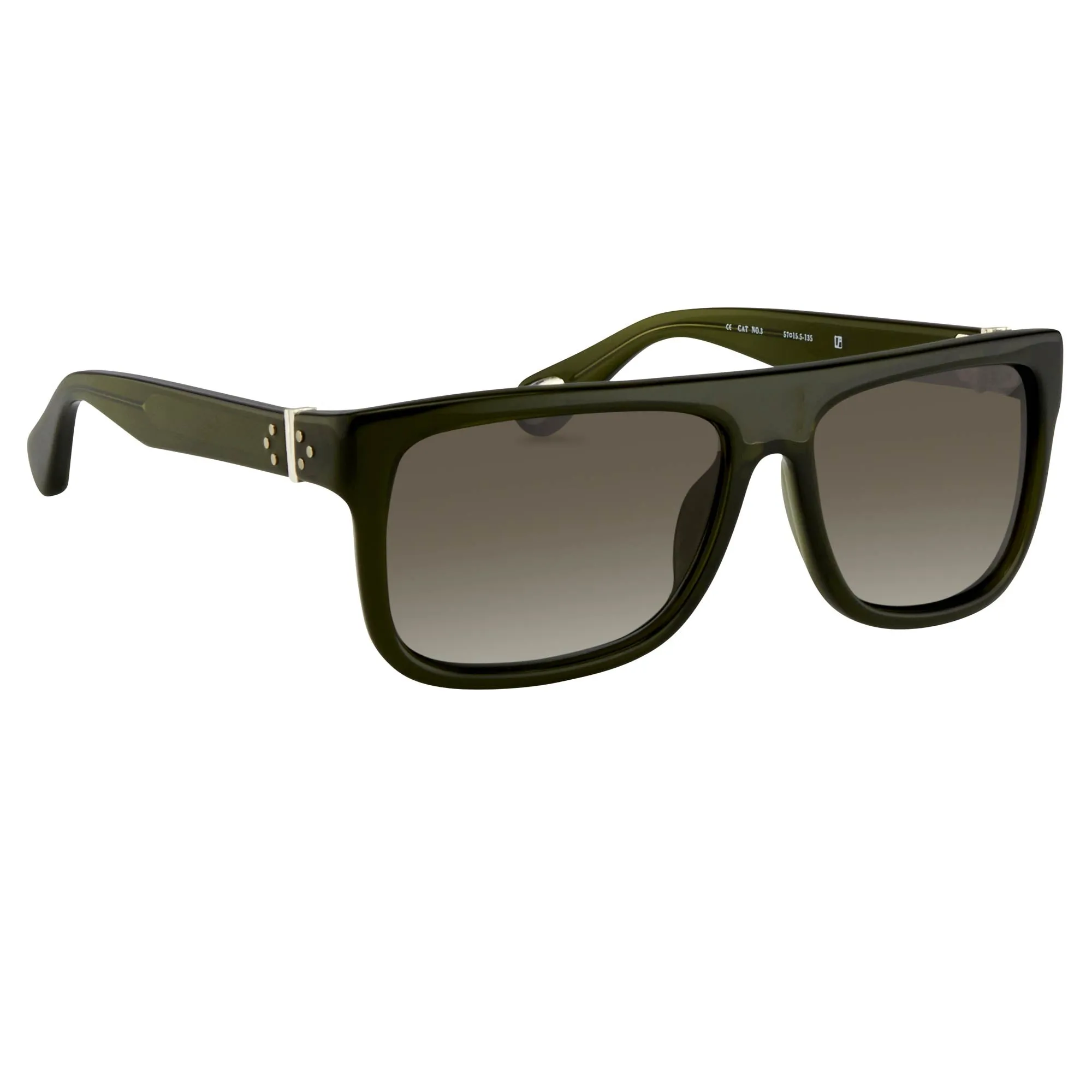 Ann Demeulemeester Men's Sunglasses Flat Top Green AD2C7SUN