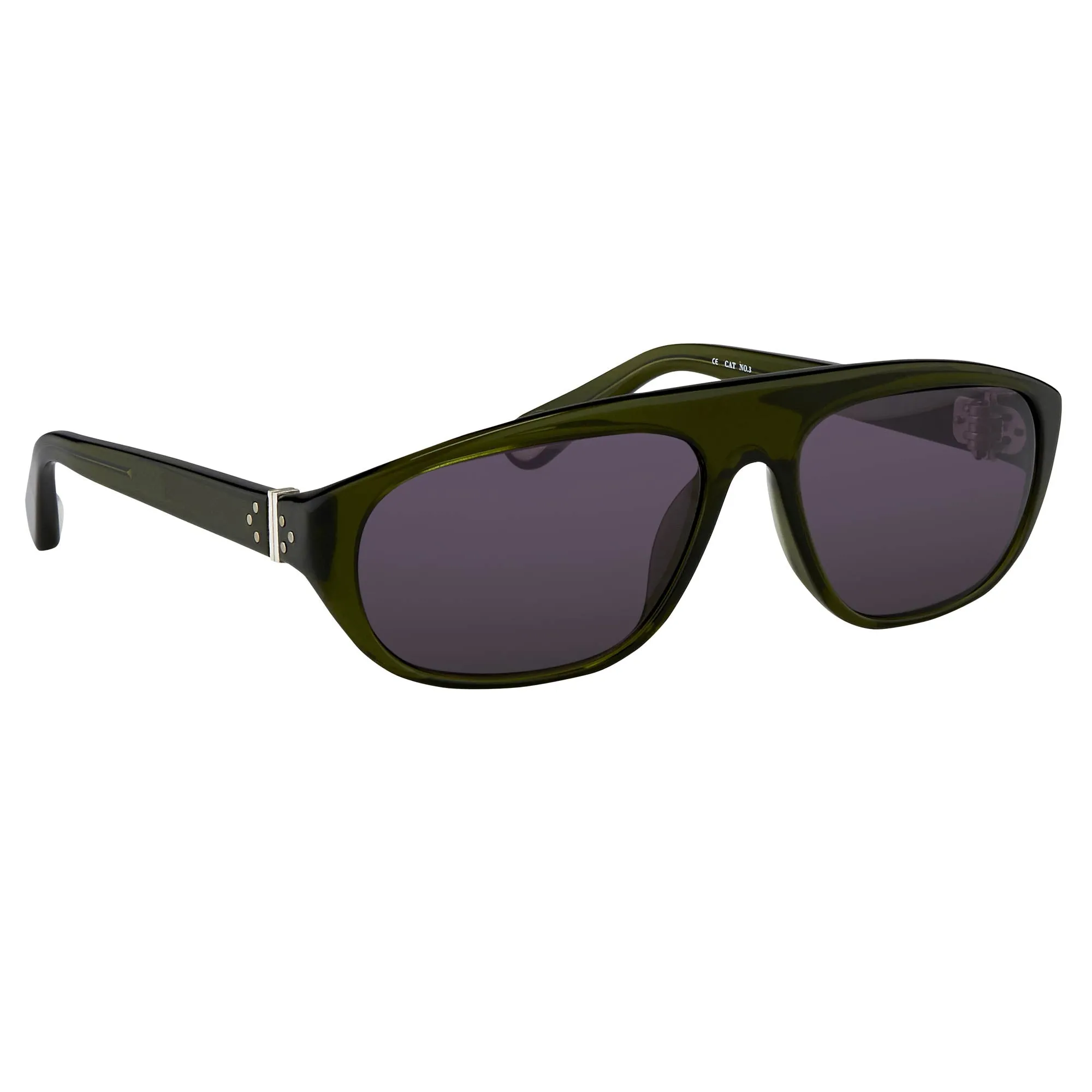 Ann Demeulemeester Men's Sunglasses Flat Top Green and Purple AD1C7SUN
