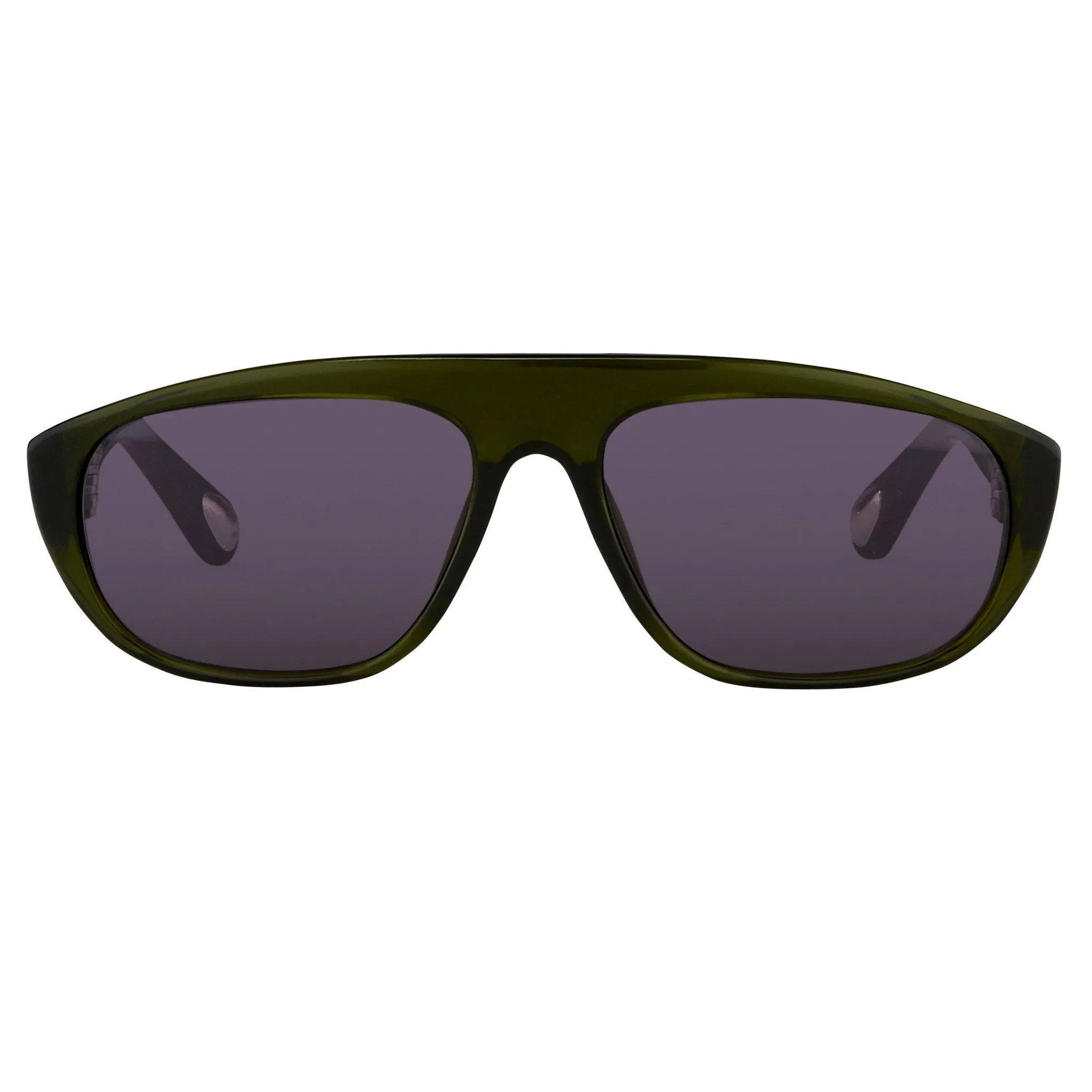 Ann Demeulemeester Men's Sunglasses Flat Top Green and Purple AD1C7SUN