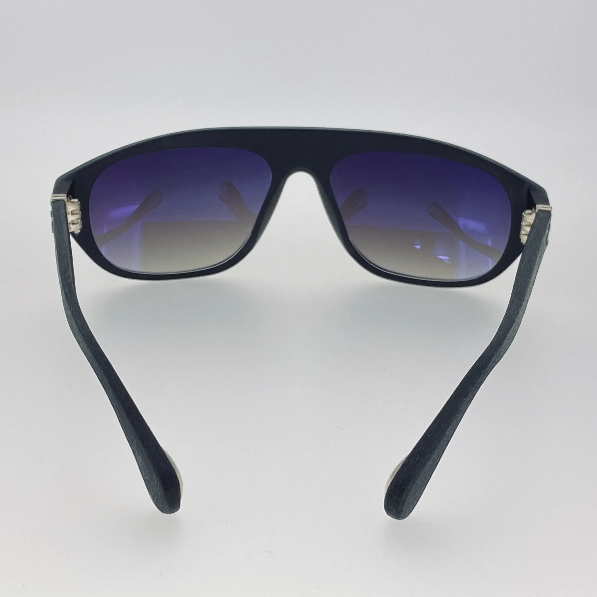 Ann Demeulemeester Men's Sunglasses Flat Top Matte Black and Grey AD1C9SUN