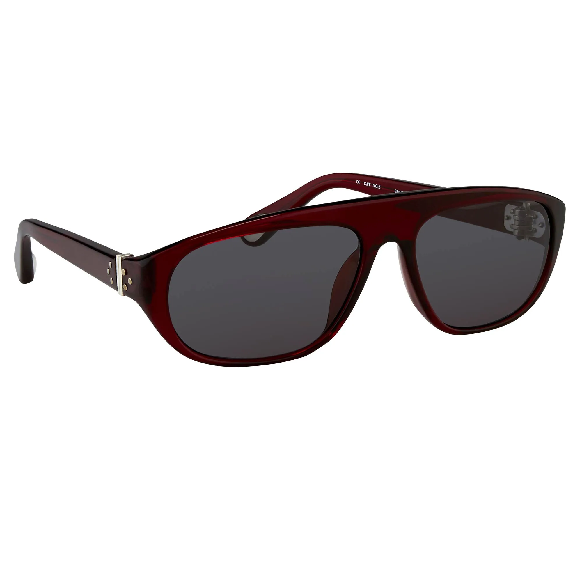 Ann Demeulemeester Men's Sunglasses Flat Top Red and Blue AD1C3SUN