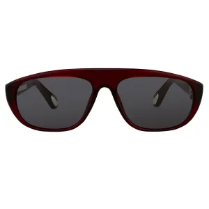 Ann Demeulemeester Men's Sunglasses Flat Top Red and Blue AD1C3SUN