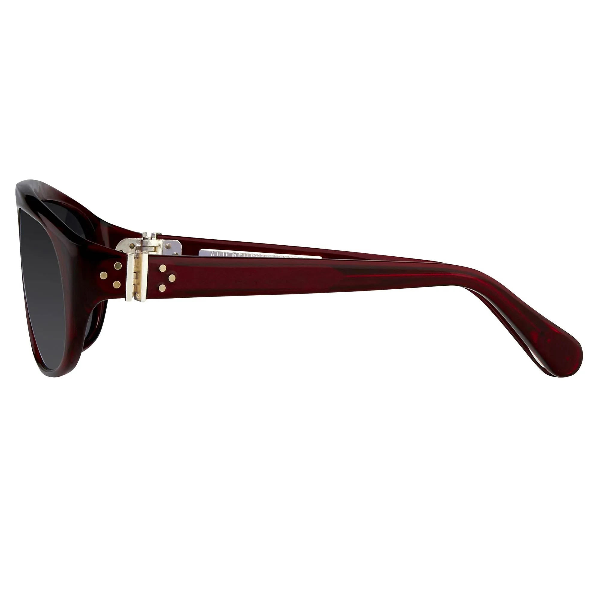 Ann Demeulemeester Men's Sunglasses Flat Top Red and Blue AD1C3SUN