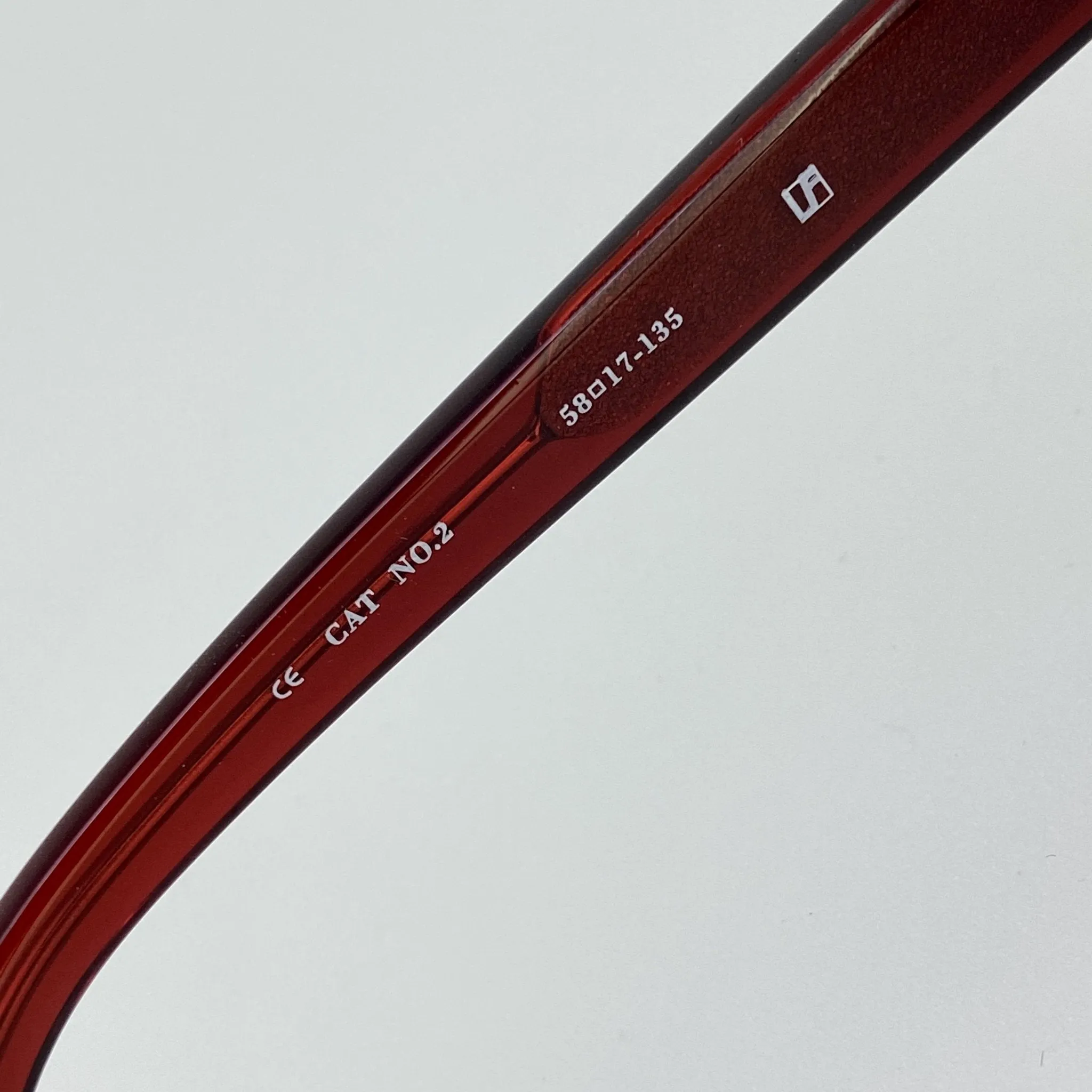 Ann Demeulemeester Men's Sunglasses Flat Top Red and Blue AD1C3SUN