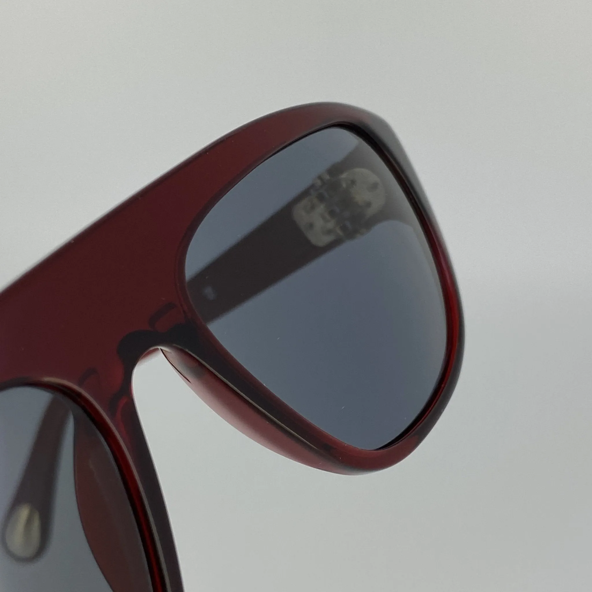 Ann Demeulemeester Men's Sunglasses Flat Top Red and Blue AD1C3SUN