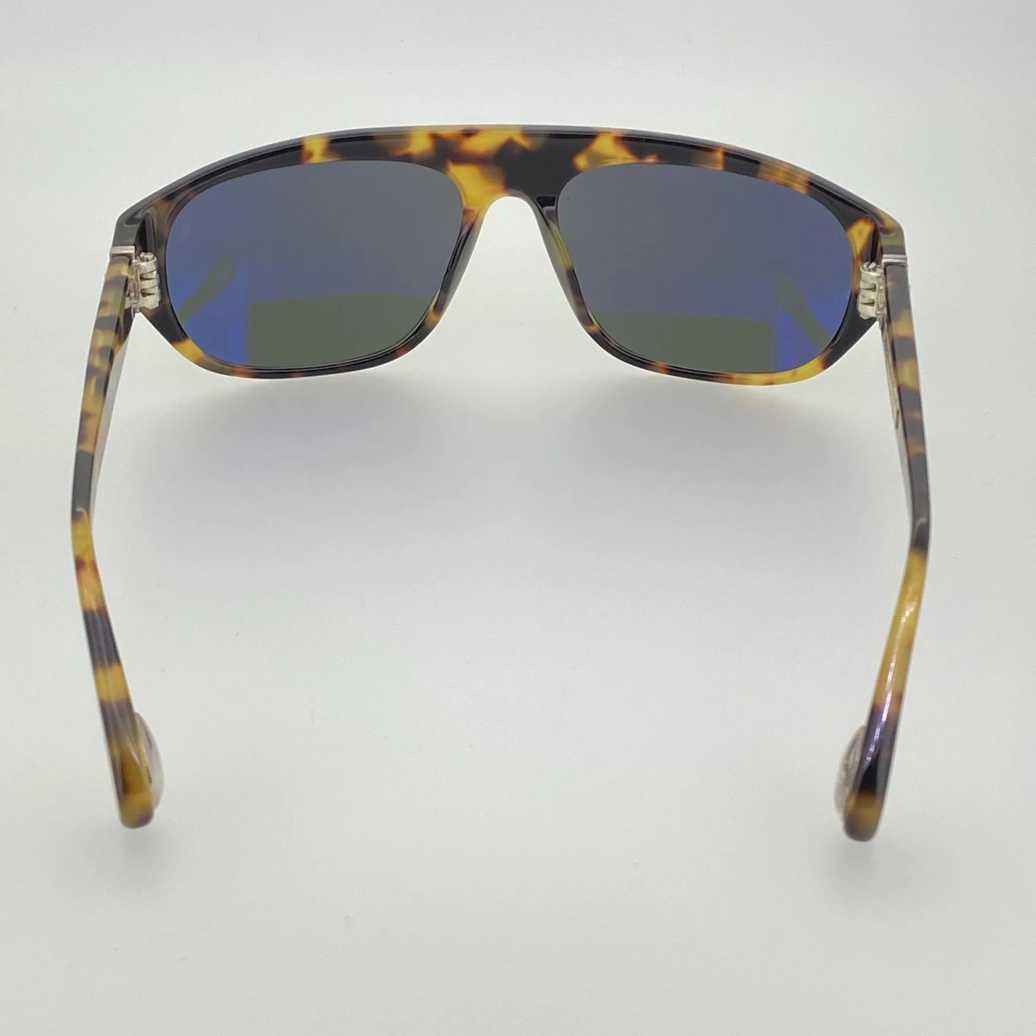 Ann Demeulemeester Men's Sunglasses Flat Top Tortoise Shell and Grey AD1C2SUN