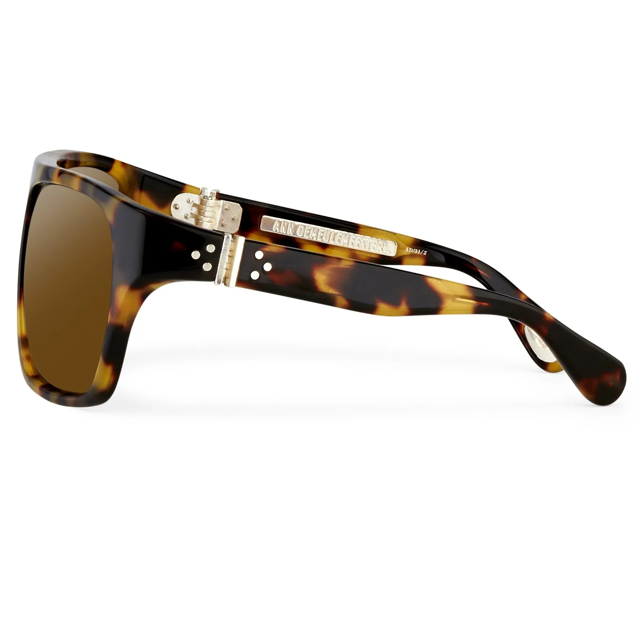 Ann Demeulemeester Men's Sunglasses Oversized Tortoise Shell and Brown AD31C2SUN