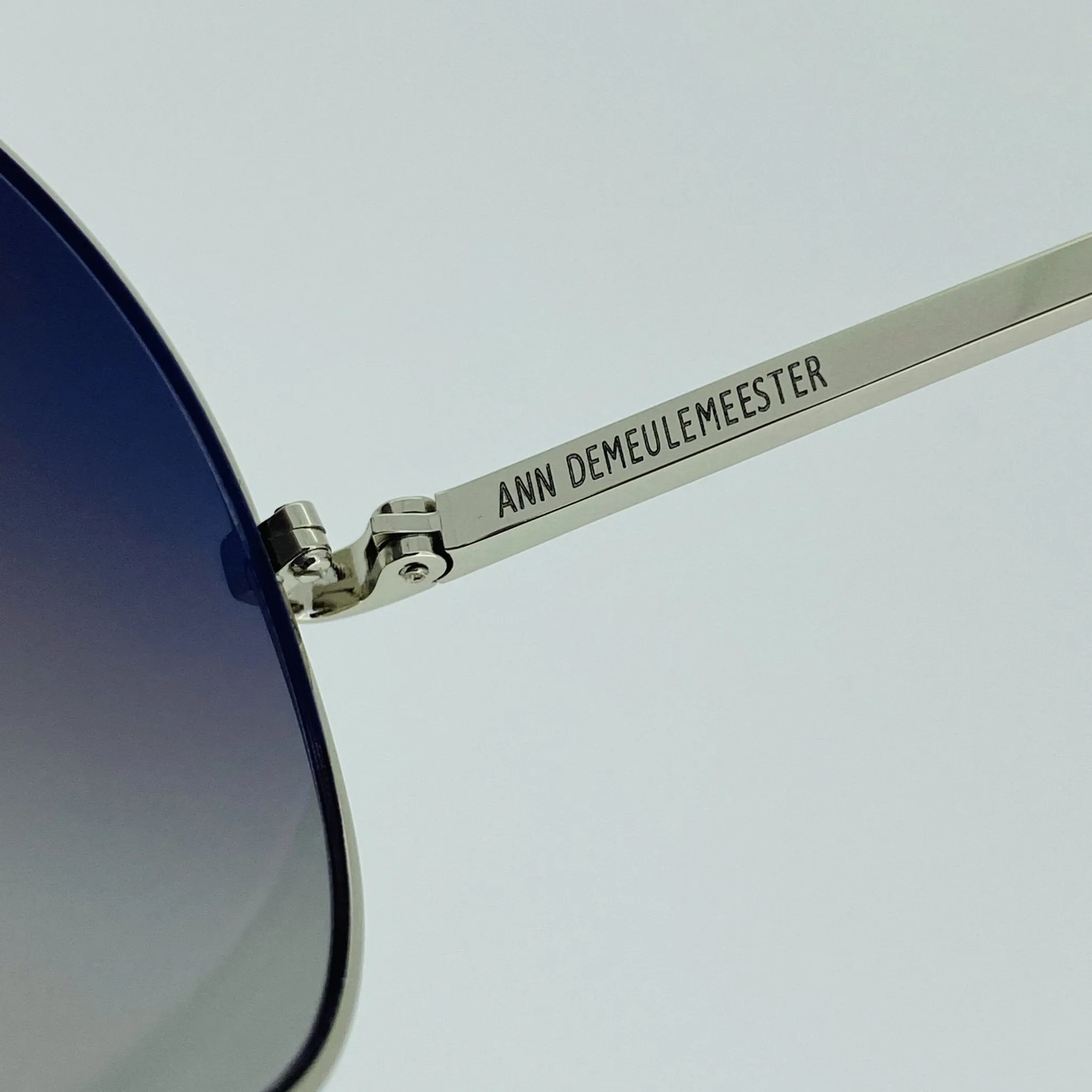 Ann Demeulemeester Men's Sunglasses White Gold and Grey AD14C1SUN