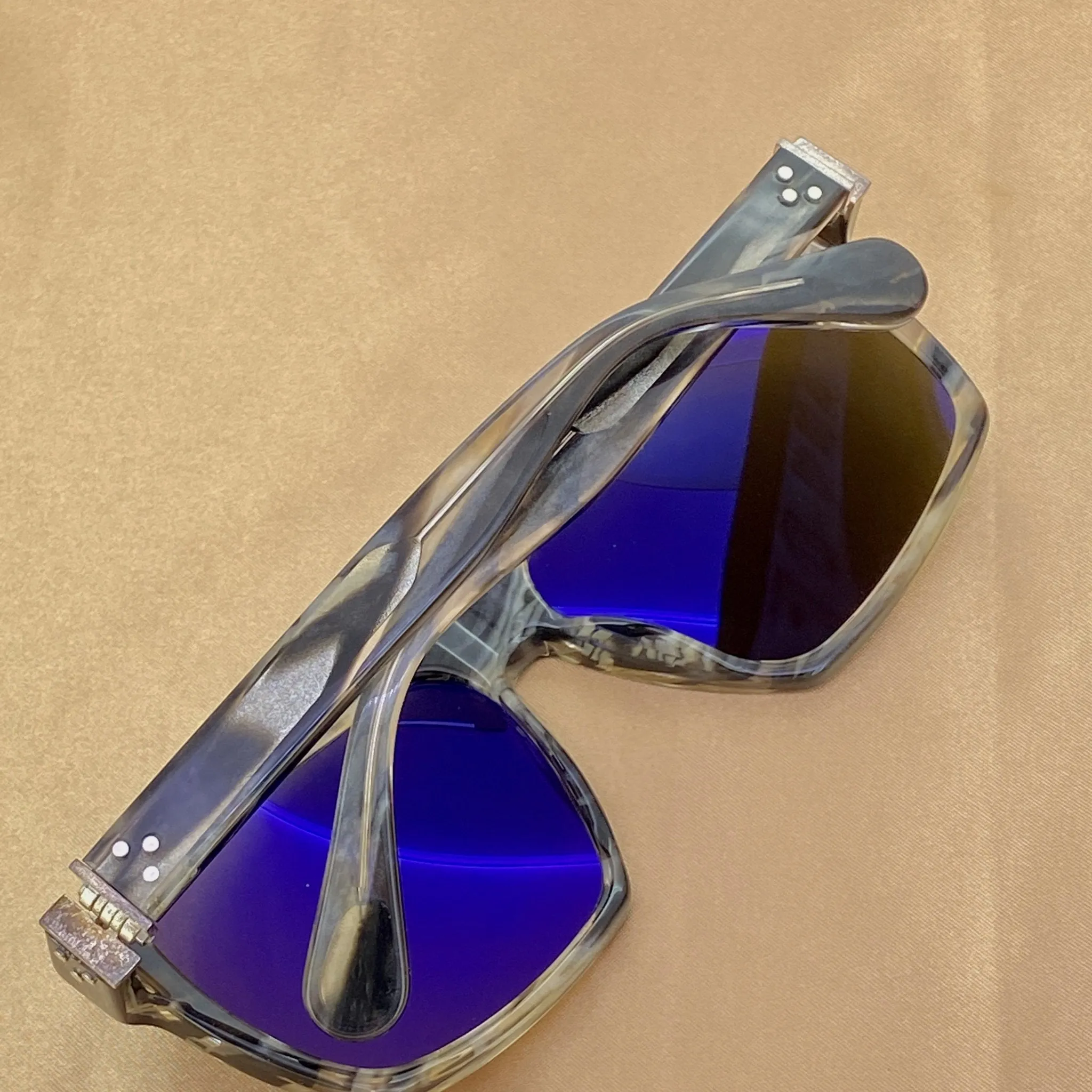 Ann Demeulemeester Sunglasses Angular Brown and Green
